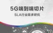 中国信通院发布《5G端到端切片SLA行业需求研究》