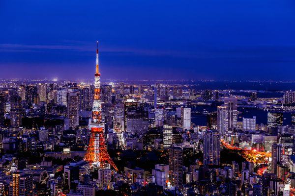 摄图网日本东京梦幻夜景（企业商用）