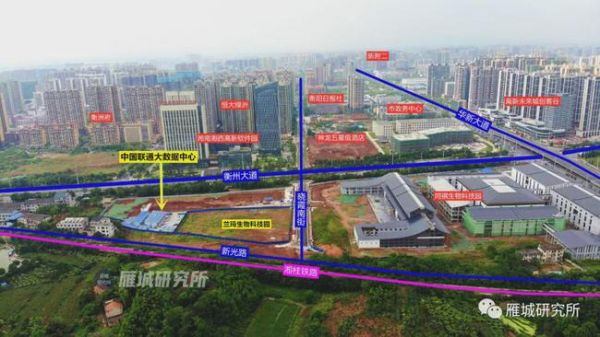 中国联通衡阳大数据中心项目位置图（摄于8月8日）